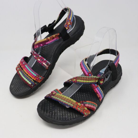 Skechers Reggae Sew Me Boho Strappy SlingBack Sandals Size 8 Multicolor - Picture 1 of 6